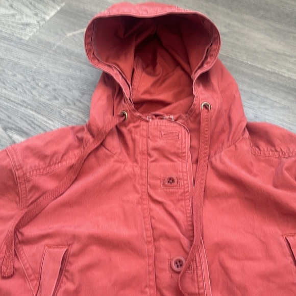 L.L. Bean | Coral Orange 100% Cotton Light Weight Jacket Size Large - Picture 4 of 12